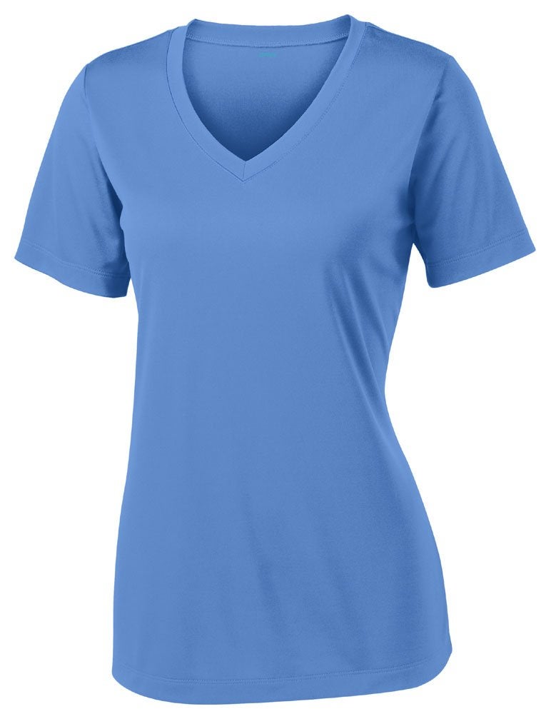 Opna Women's Short Sleeve Moisture Wicking Athletic Shirts Carolina Blue - Image 1